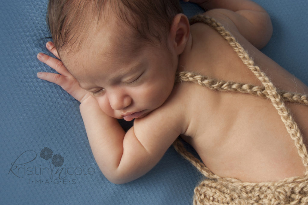 baby overalls closeup